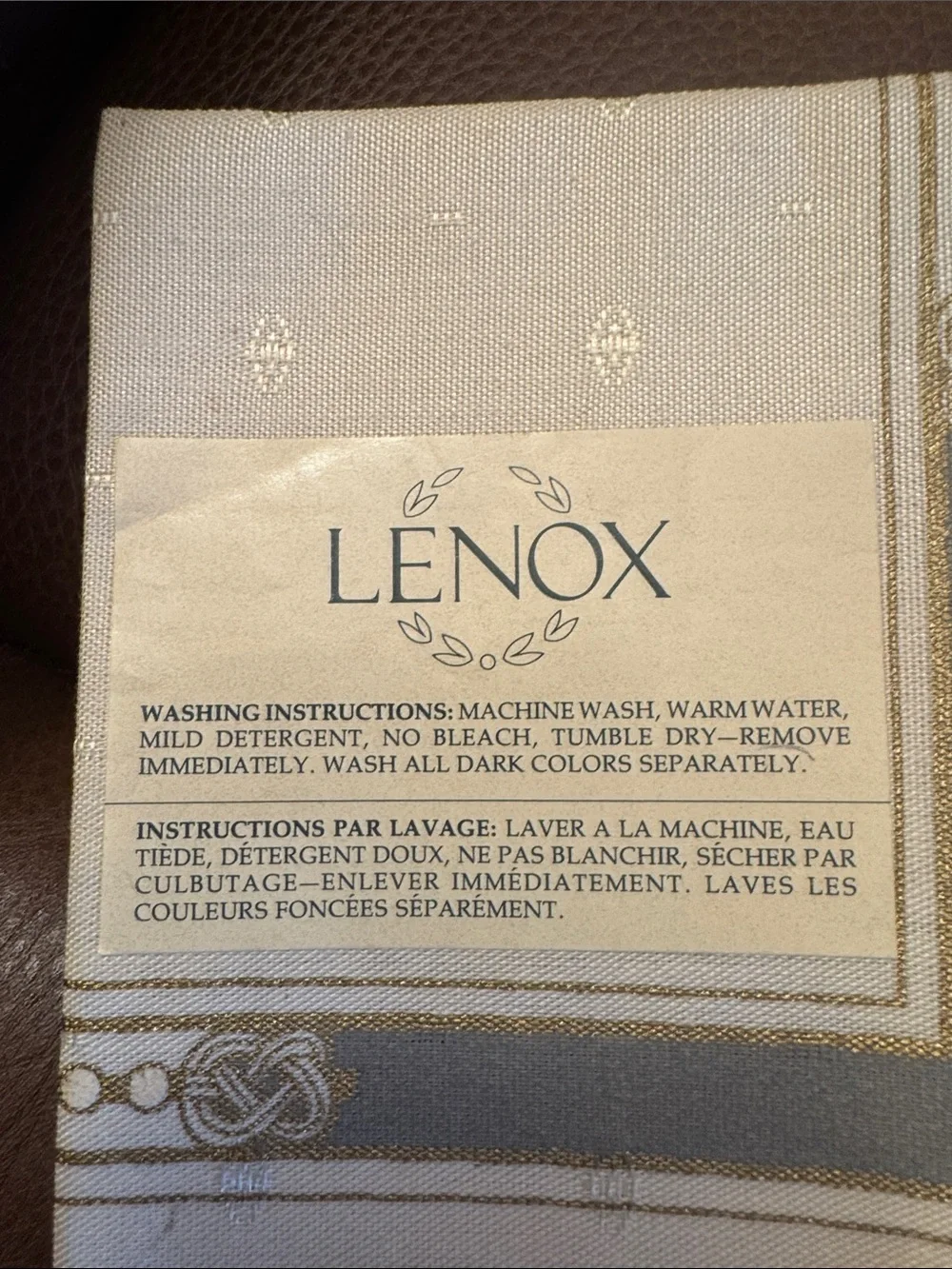 Vintage New Lenox luxury set of 4 dinner napkins by Sunweave